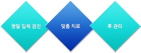 정밀입체검진, 맞춤치료, 후관리